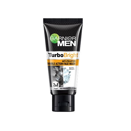 Garnier Men Turbo Bright Anti-Pollution Double Action Face Wash